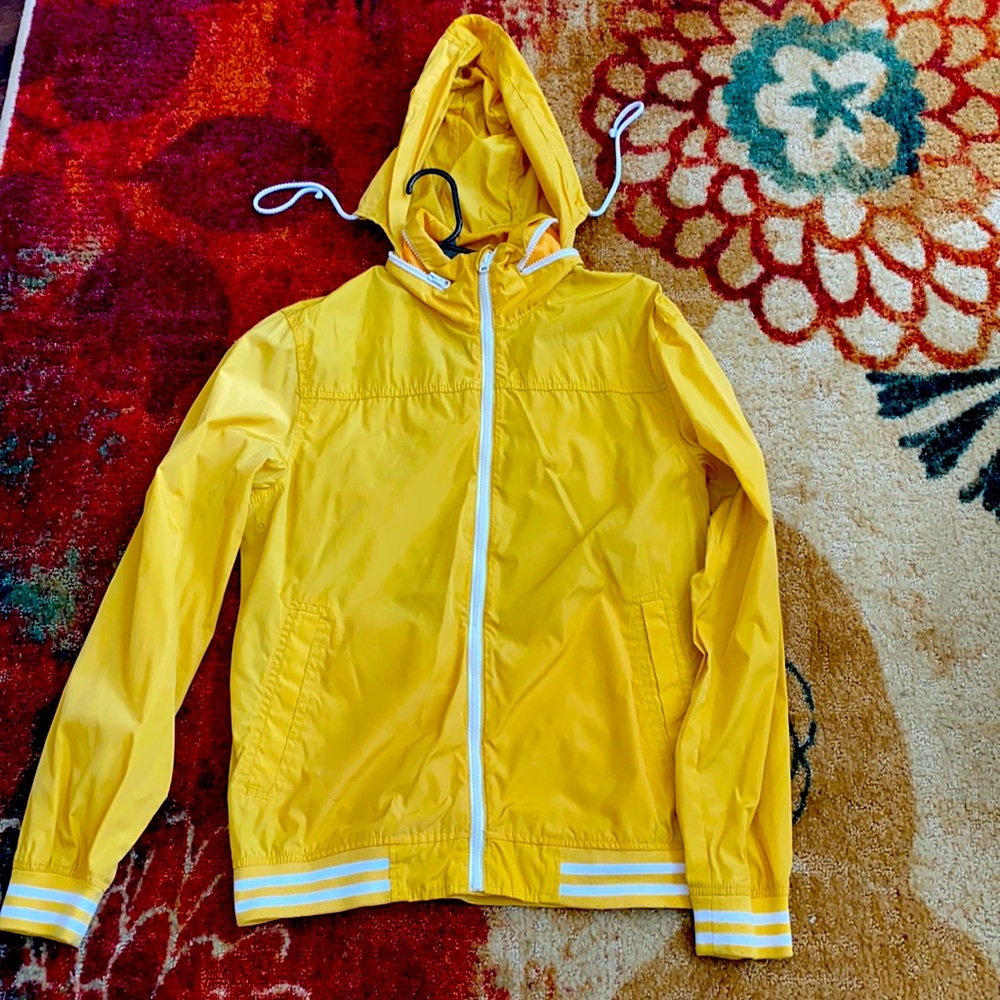 Yellow Old Navy Rain Jacket